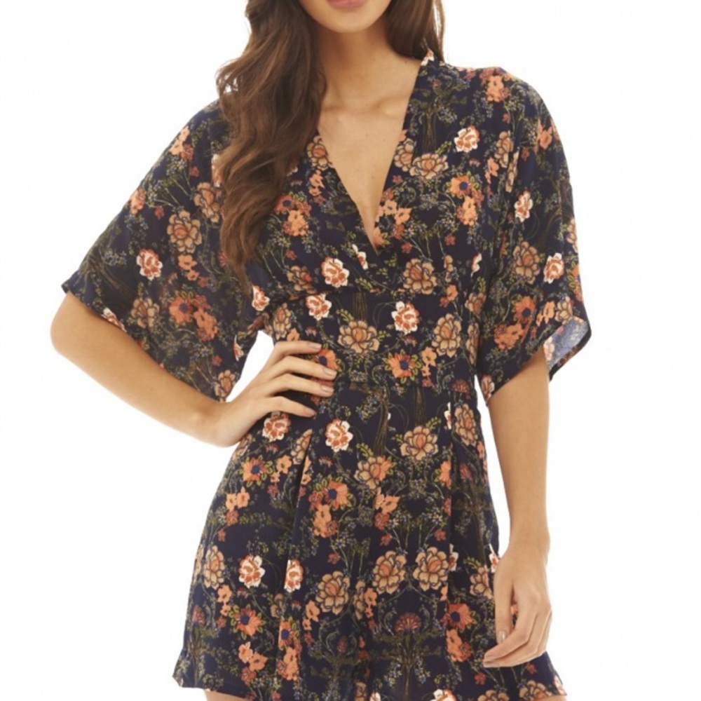 Floral Print Romper